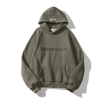 FOG Essentials Silicone Letter Hoodie Sweatshirt for Men Dropshipping
