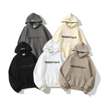 FOG Essentials Silicone Letter Hoodie Sweatshirt for Men Dropshipping