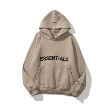 FOG Essentials Silicone Letter Hoodie Sweatshirt for Men Dropshipping