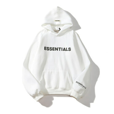 FOG Essentials Silicone Letter Hoodie Sweatshirt for Men Dropshipping