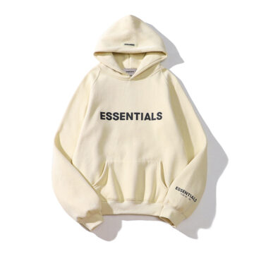 FOG Essentials Silicone Letter Hoodie Sweatshirt for Men Dropshipping