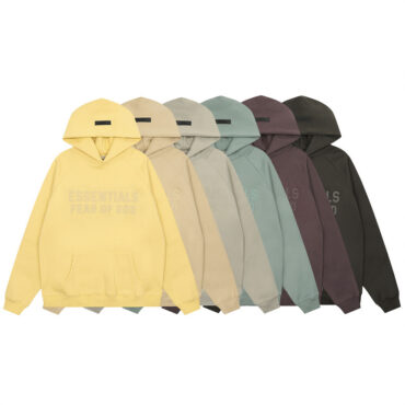 Unisex FOG Essentials Hoodie Sweatshirt with Silicone Lettering