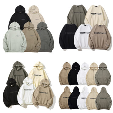 Unisex FOG Essentials Hoodie Sweatshirt with Silicone Lettering