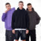 Heavyweight Boxy Pullover Hoodie with Drop Shoulder and Fleece Lining