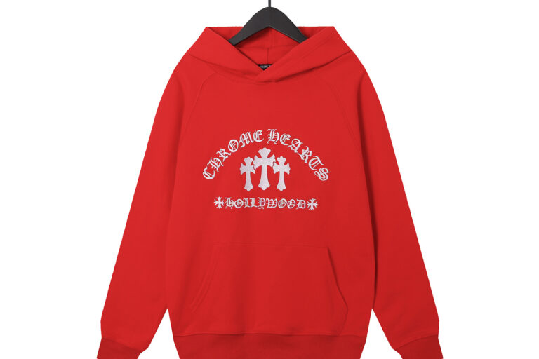 Chrome Heart Style Embroidered Street Hoodie Unisex Pullover