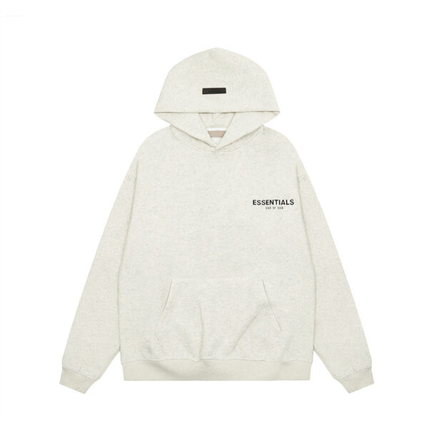FOG Essentials Hoodie Sweatshirt for Men with Plush Lining and Flocking