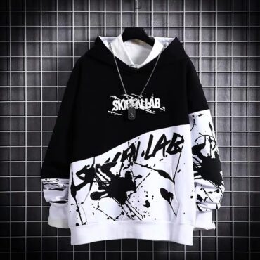 Japanese Hip-Hop Loose Hoodie for Men Spring Summer Streetwear