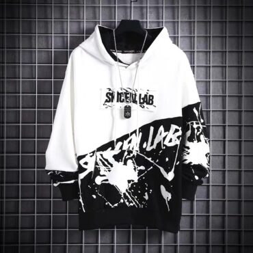 Japanese Hip-Hop Loose Hoodie for Men Spring Summer Streetwear