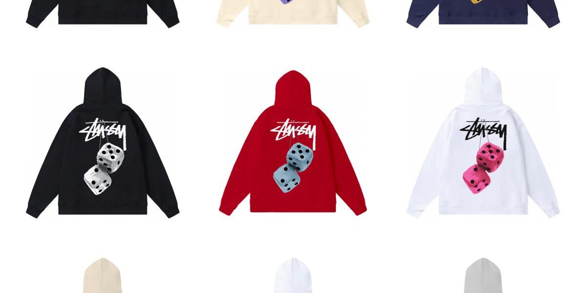 Original Brand STU Hoodie with Dice Lettering Black 8 Couples Autumn Winter (2) Original Brand STU Dice Lettering Black 8 Hoodie Couples Autumn Winter