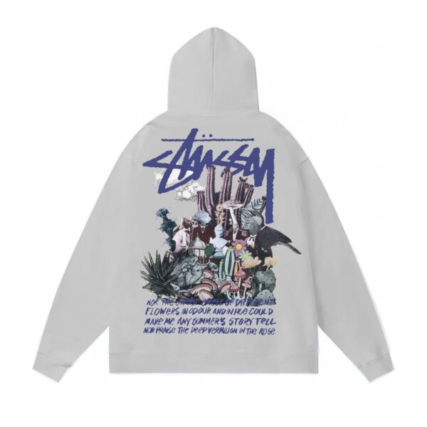 Original Brand STU Dice Lettering Black 8 Hoodie Couples Autumn Winter