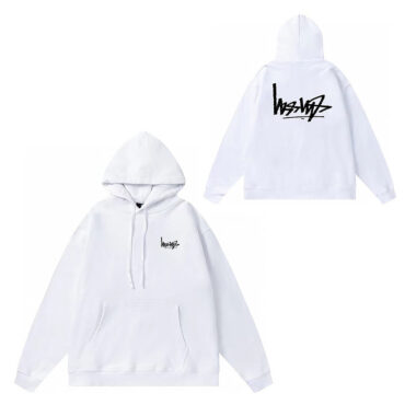 Original Brand STU Dice Lettering Black 8 Hoodie Couples Autumn Winter