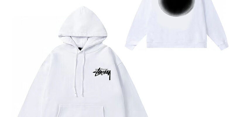 Original Brand STU Dice Lettering Black 8 Hoodie Couples Autumn Winter