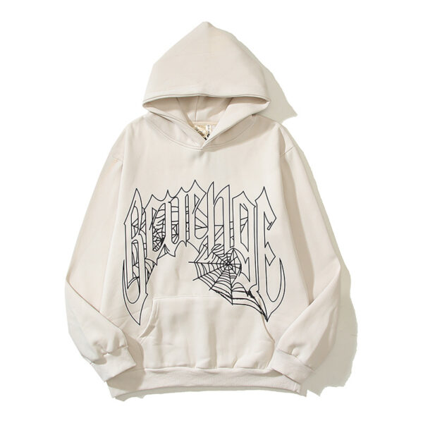 Revenge Gothic Cross Hoodie Unisex Loose Fit Streetwear Fleece Pullover (7) Revenge Gothic Letter Cross Hoodie Unisex Oversized Fleece Pullover