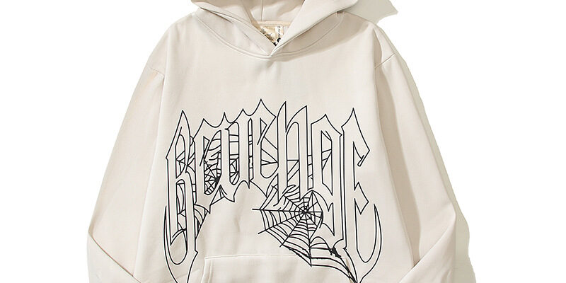 Revenge Gothic Cross Hoodie Unisex Loose Fit Streetwear Fleece Pullover (7) Revenge Gothic Letter Cross Hoodie Unisex Oversized Fleece Pullover