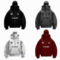 Y2K Double Hood Fleece Hoodie Unisex Loose Fit Autumn Winter