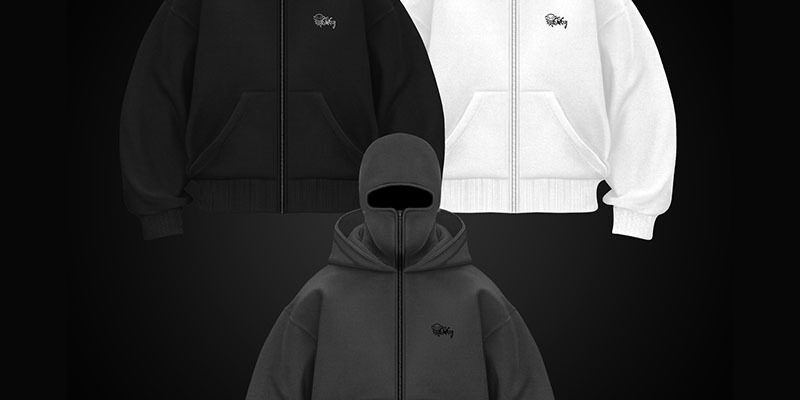 Y2K Double Hood Fleece Hoodie Unisex Loose Fit Autumn Winter